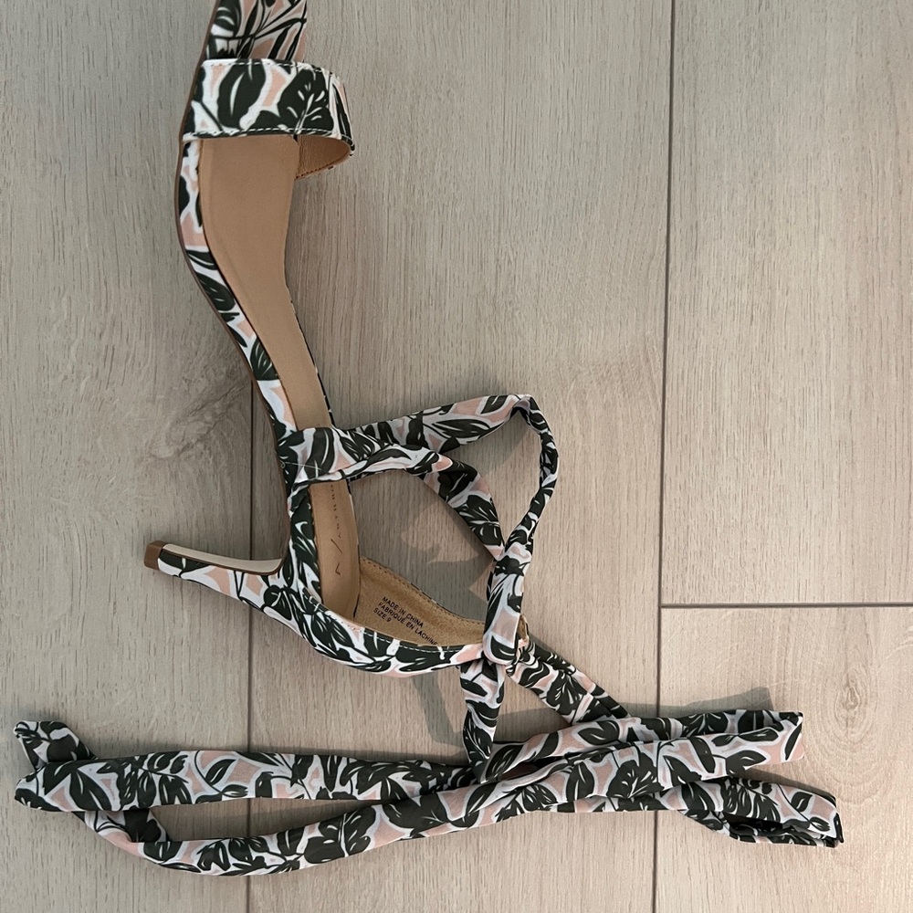 Anthropologie Jaime Lace Up Heels